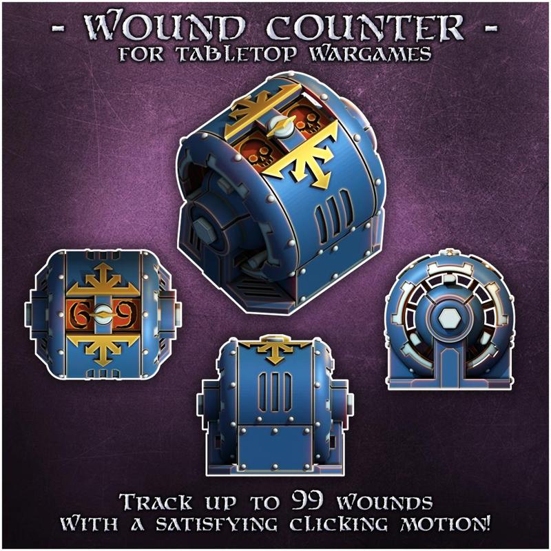 Wound Counter for Tabletop War Games
