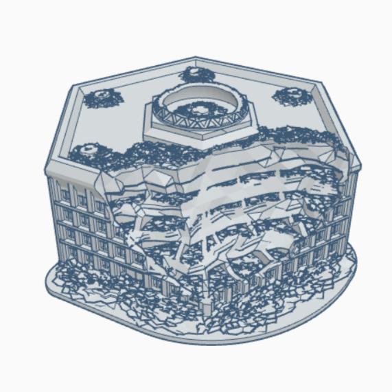 The Hexagon Ruined Supreme Military HQ MilR022