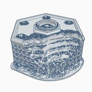 The Hexagon Ruined Supreme Military HQ MilR022