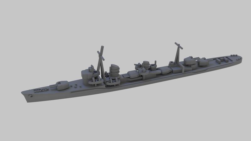 WW2 Imperial Japanese Navy Asashio class destroyer