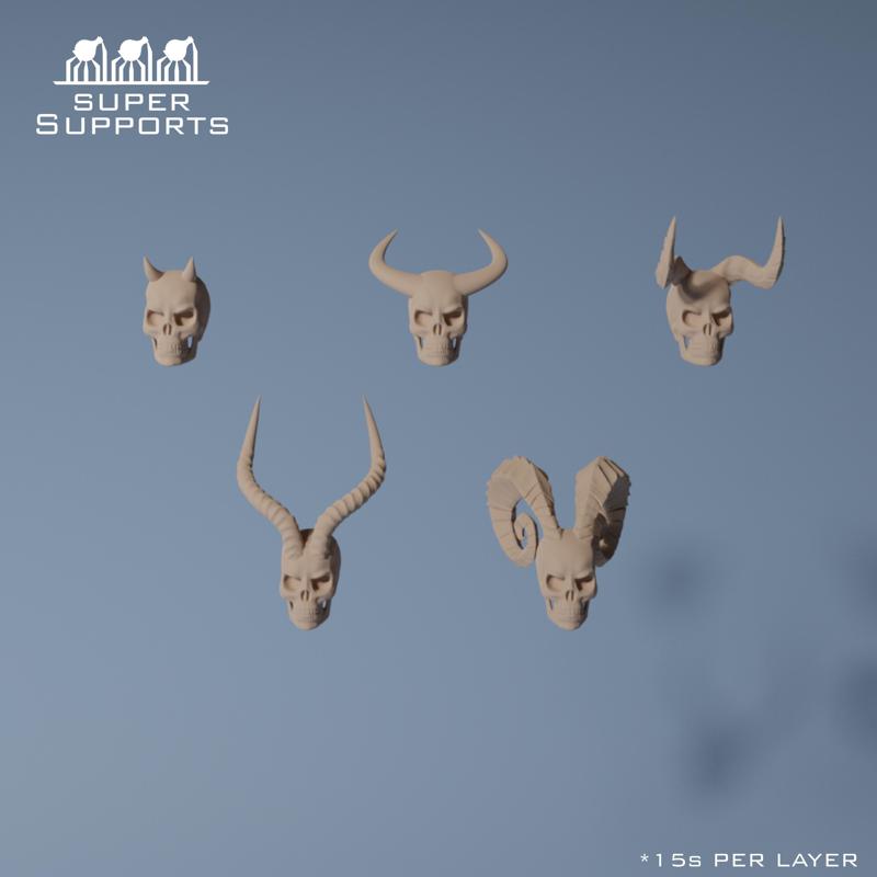 Skull with horns grop 1