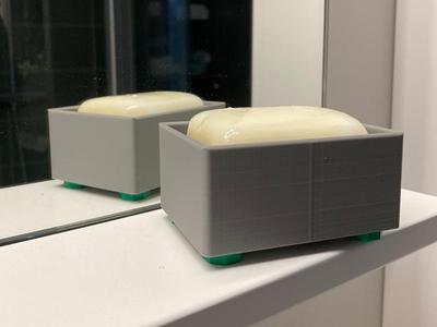 soap dish with drain