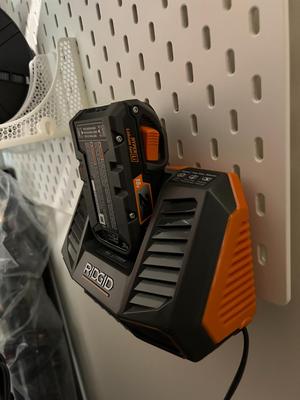 IKEA SKADIS x RIDGID Tool Charger Mount