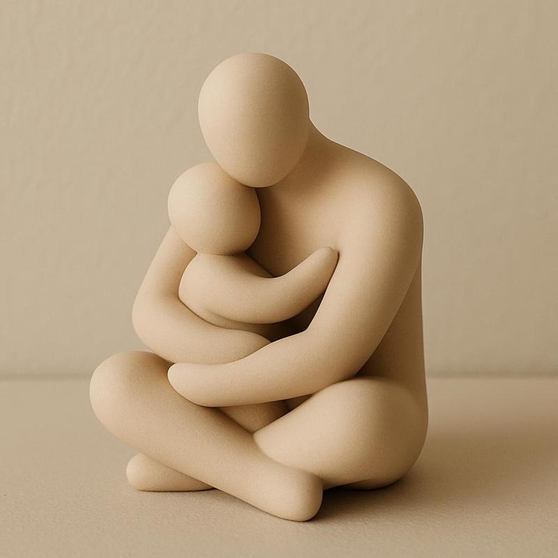 Escultura Pai e filho