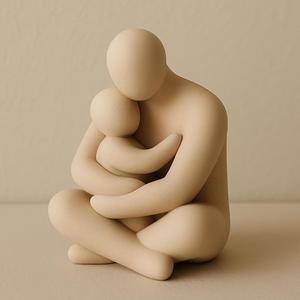 Escultura Pai e filho