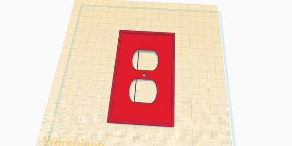 Wall Plate - 2 outlet rev 2