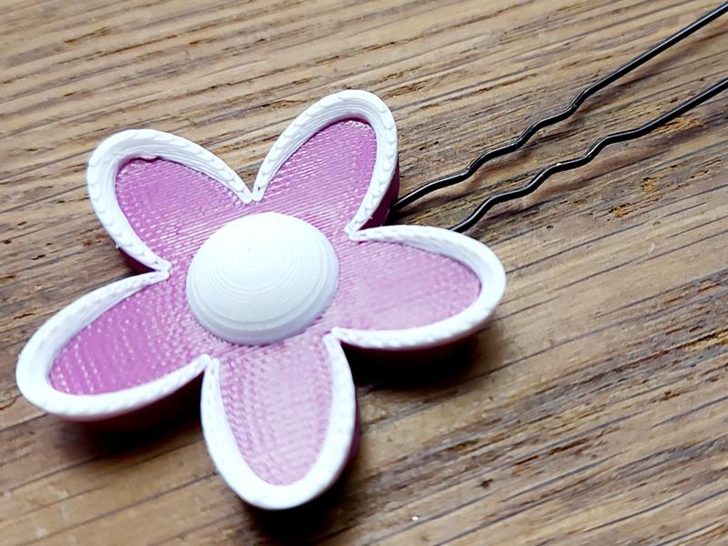 Flower hairpin