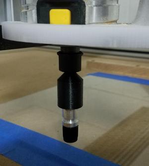 CNC drag-knife / vinyl-cutter holder for Graphtec CB09 style drag-knife