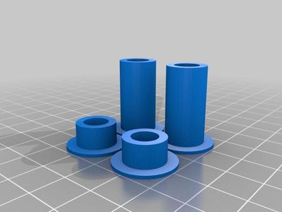Parametric bike rear suspension bushings
