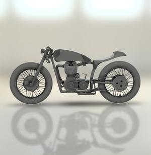 Falcon Motorcycles White 1967