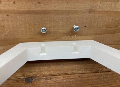 Hexagon with larger screw holes and drill template