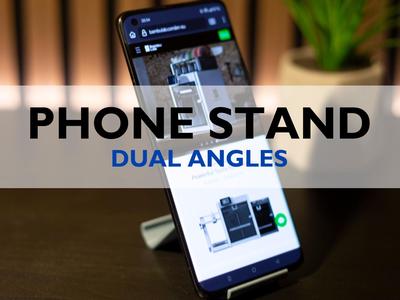 Dual angle phone stand