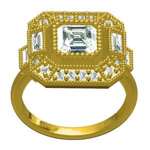 Unique Diamond Vintage Ring
