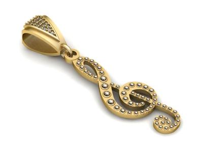 3D GOLD PENDANT 3d printable model