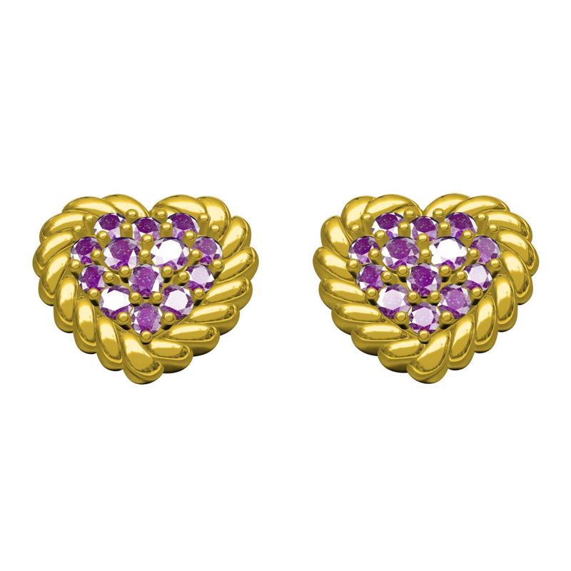 Heart Shape Diamond Earring