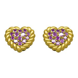 Heart Shape Diamond Earring