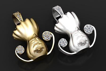 3D GOLD PENDANT 3d printable model