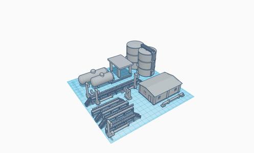 N Scale Oil Industry Parts