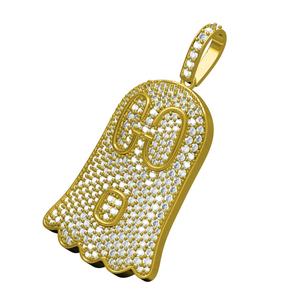 Diamond Emoji Ghost Hip Hop Pendant