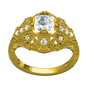 Antique Art Deco Engagement Ring 2
