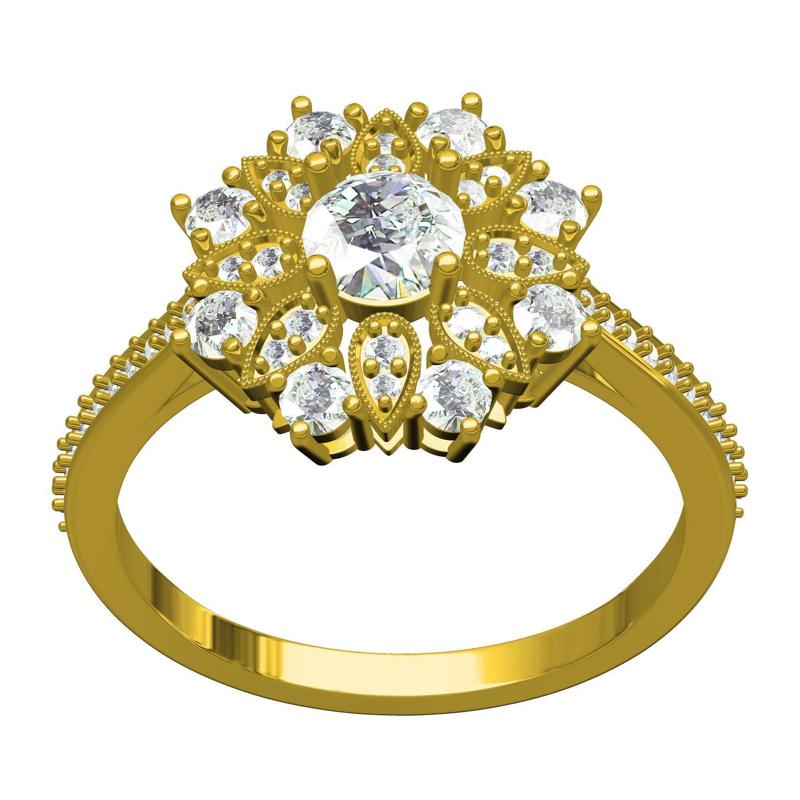 Floral Inspire Bridal Ring for Women