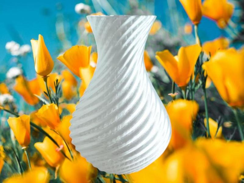Vase, Spiral Vase, Designer Vase, Design Vase