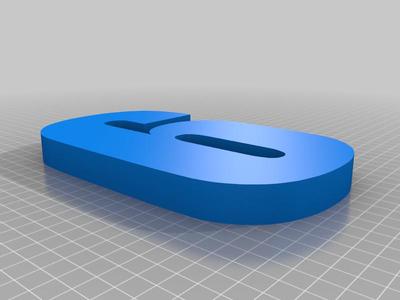Back-lit (or back-lightable) house numbers, impact font (10 inch)