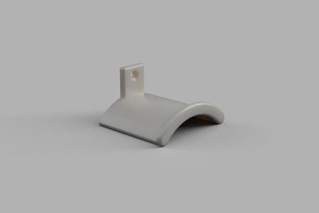 Simple wall mounted headphone stand