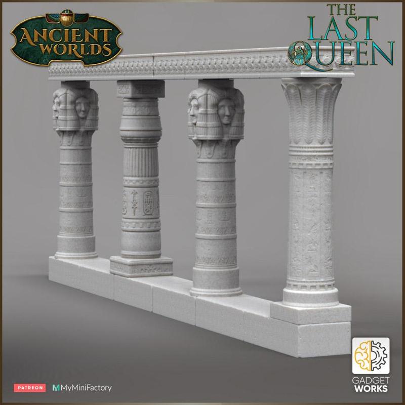 Egyptian Ptolemaic colonnade - The Last Queen