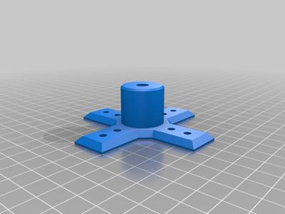 1/4 Inch-20 Camera Mount with 10mm spaced holes for M4 Screws