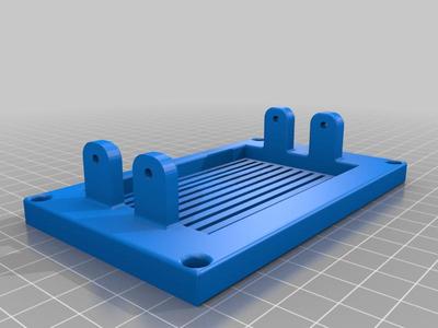 Maker Select i3 Plus LCD Holder (WIP) Backplate Remix