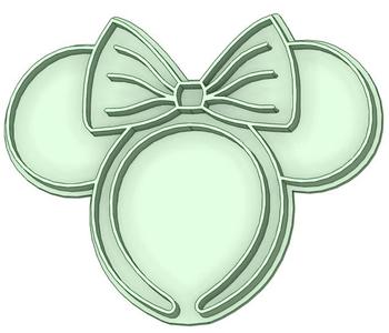 Minnie cookie cutter headband