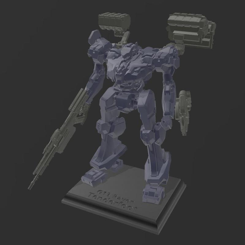 G13 Raven- Tenderfoot (ARMORED CORE VI 1/100 SCALE STATUE)