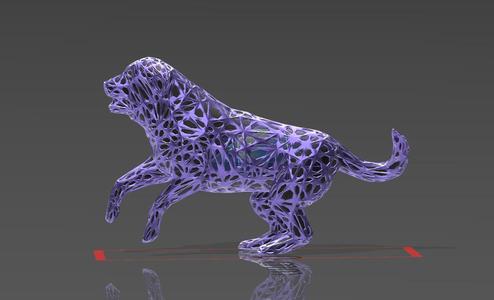 Spanish Mastiff - Voronoi Style - Spider Web - LowPoly - Perfect Design - Easy Print - Decor