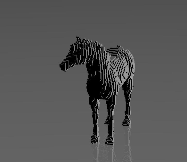 Ruby Stallion Horse - Blocks - Perfect Design - Easy Print - Decor