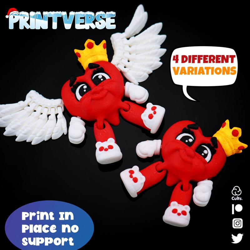 Flexy Heavenly Heart Print In Place