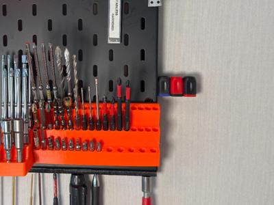 IKEA Pegboard Bit Storage