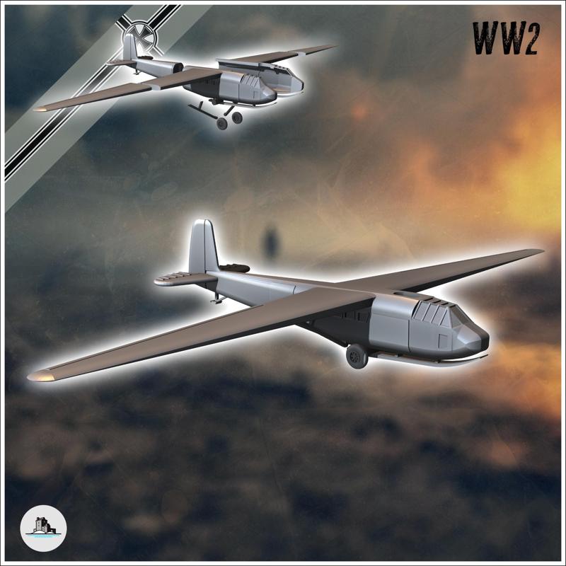 DFS 230 German transport glider (version B) (2) - Germany Eastern Western Front Normandy Stalingrad Berlin Bulge WWII