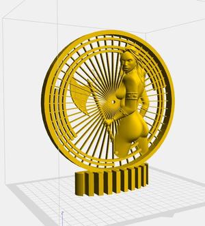 Warrior Woman - P21 - Decor - Trinket - Quick Print Gift - 3D - NO SUPPORT