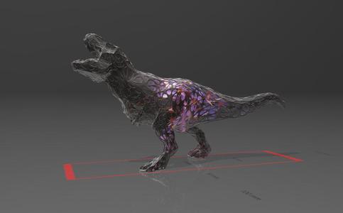 Tyrannosaurus Rex - Voronoi Style - Spider Web - LowPoly - Perfect Design - Easy Print - Decor