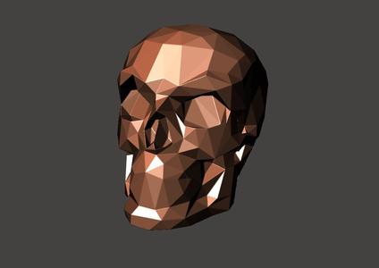 Skull - Low Poly - Excellent Design - Decor