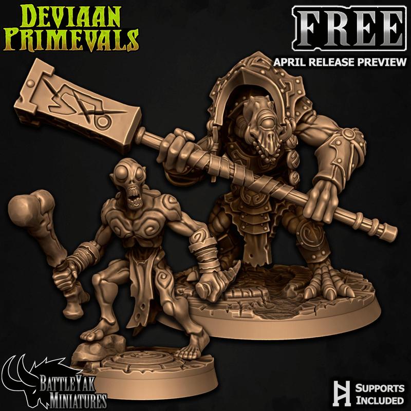 Deviaan Primevals Free Files - April Release Preview