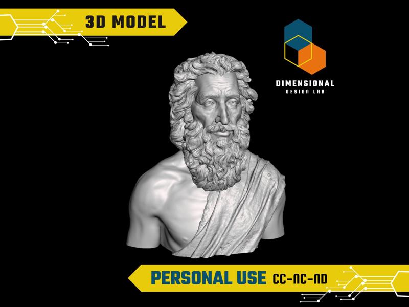 Diogenes - High-Quality STL File for 3D Printing (PERSONAL USE)