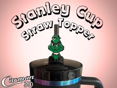 Baby Grinch Stanley Cup Straw Topper