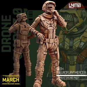 Cyberpunk - Seth "NeuroFury" Mercer - combat drone pilot