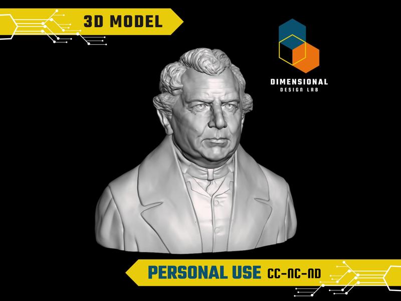 Georg Ohm - High-Quality STL File for 3D Printing (PERSONAL USE)