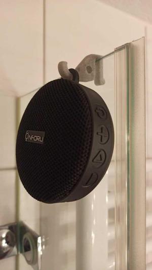 Shower hook for towel or bluetooth speaker