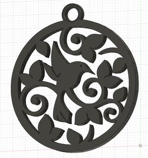 Bird keychain