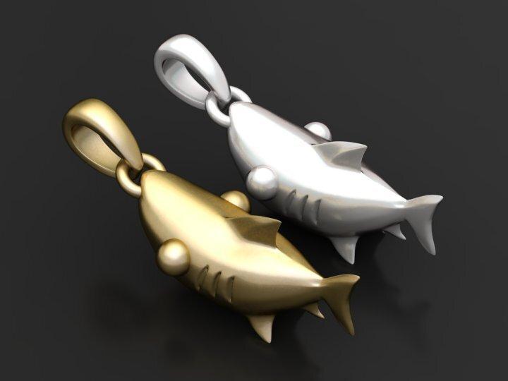 Shark Pendant  3D printable model