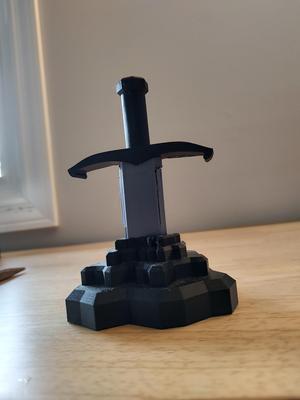 USB Holder (Sword and Stone)